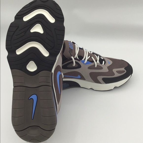 Nike Air Max 200 Sneakers AQ2568-200 Pastel Blue/Brown Lace-Up Breathable Mesh M - Picture 5 of 5